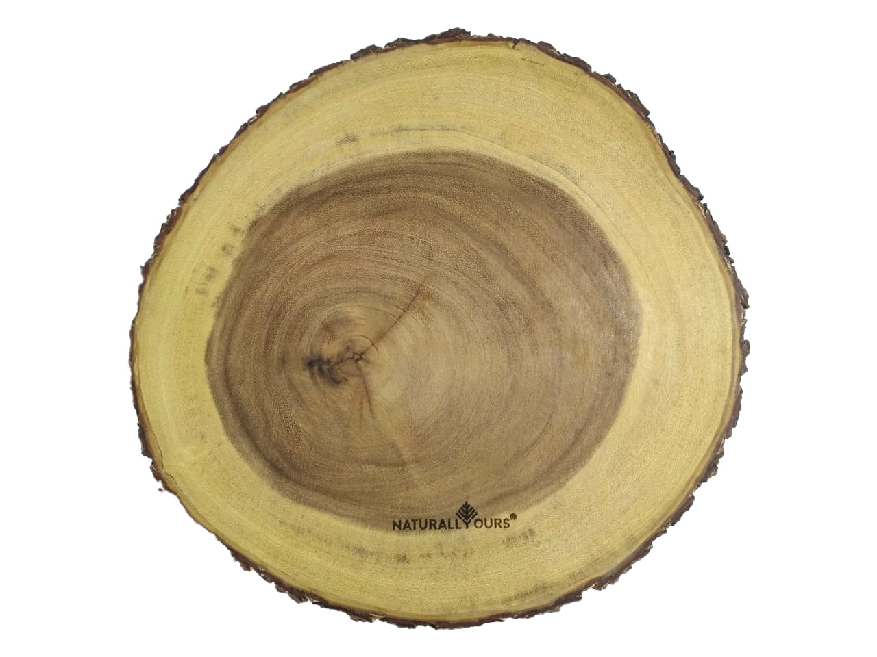 Round Cheese Board With Bark Angola