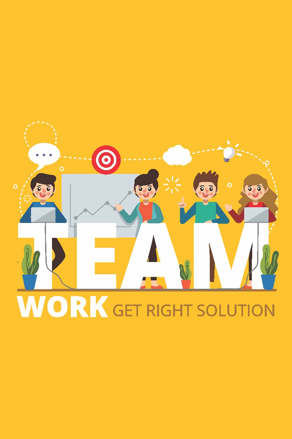 Business Team - Glass Framed Poster