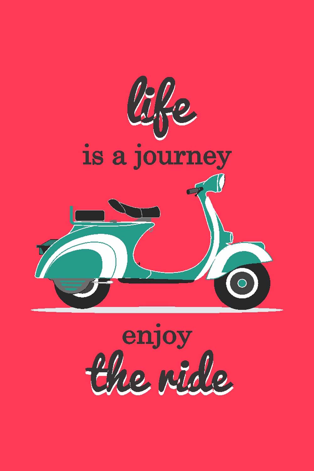 Life is a Journey - Glass Framed Poster