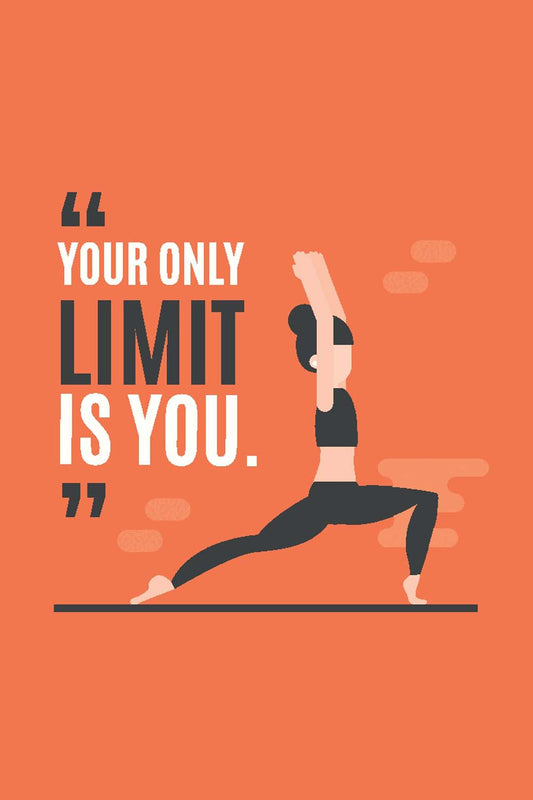 Your Only Limit Is You - Glass Framed Poster
