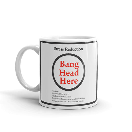 Bang Head Here Coffee Mugs 350 ml