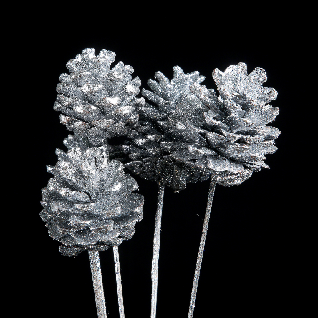 Pine Cone Large 7+ Cms Gold & Silver x 20 Pcs
