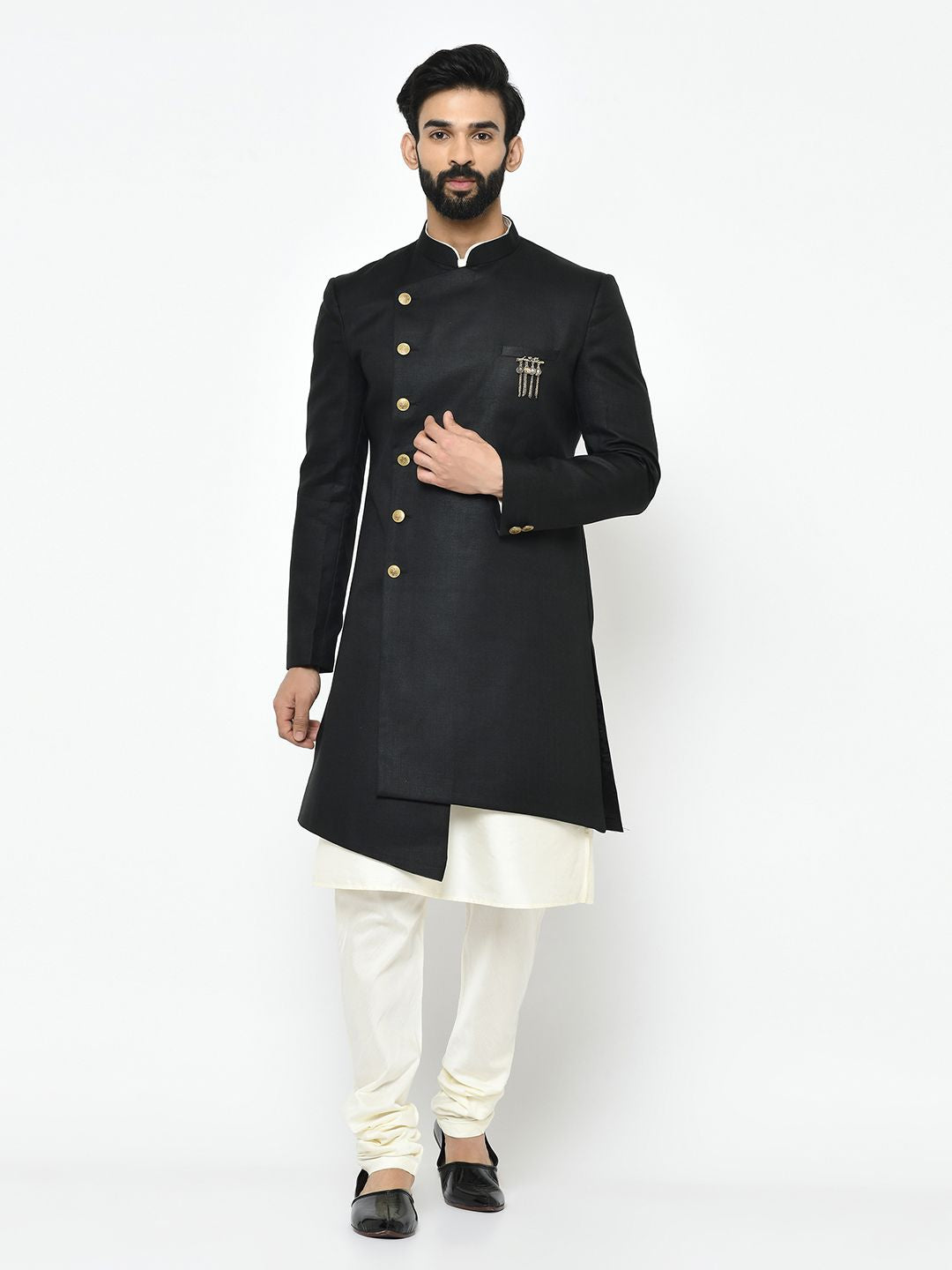 Black & White Sherwani
