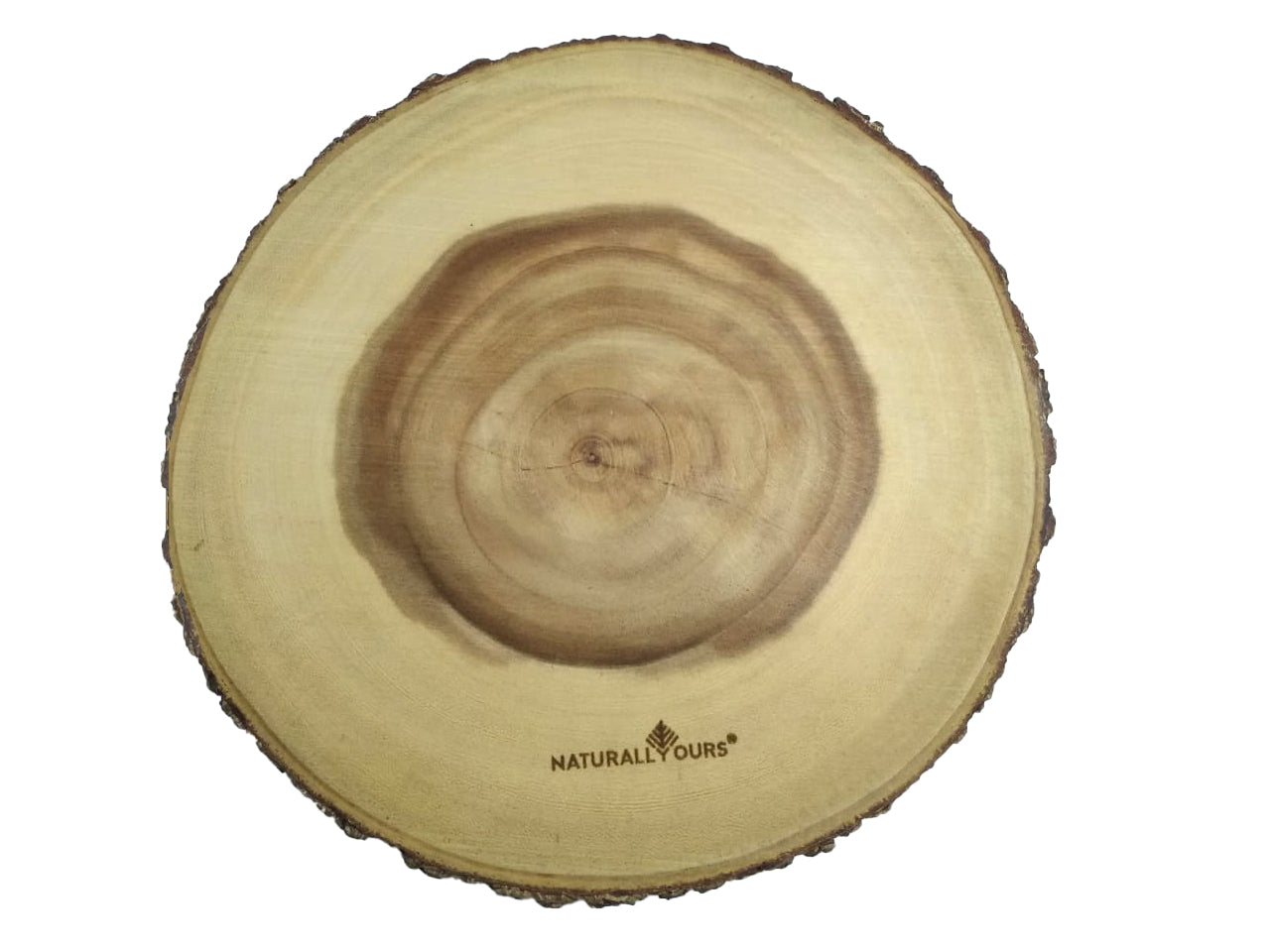 Round Cheese Board With Bark Angola