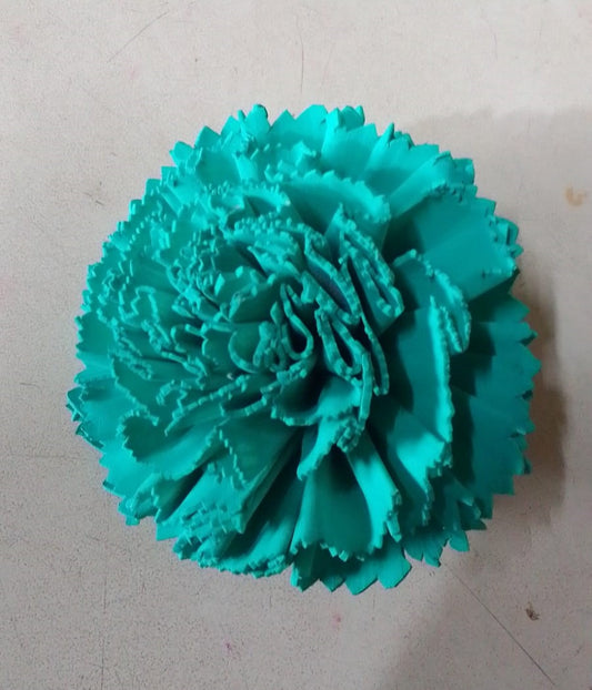 Sola Flower Carnation 8 Cms x10 Pcs Aqua