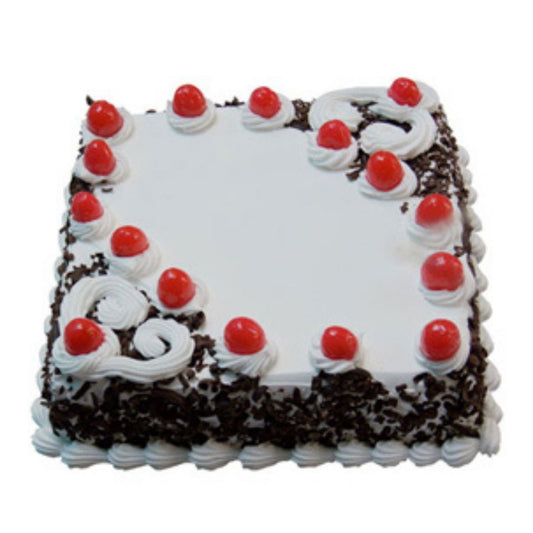 Eggless Blackforest Rectangle Cake