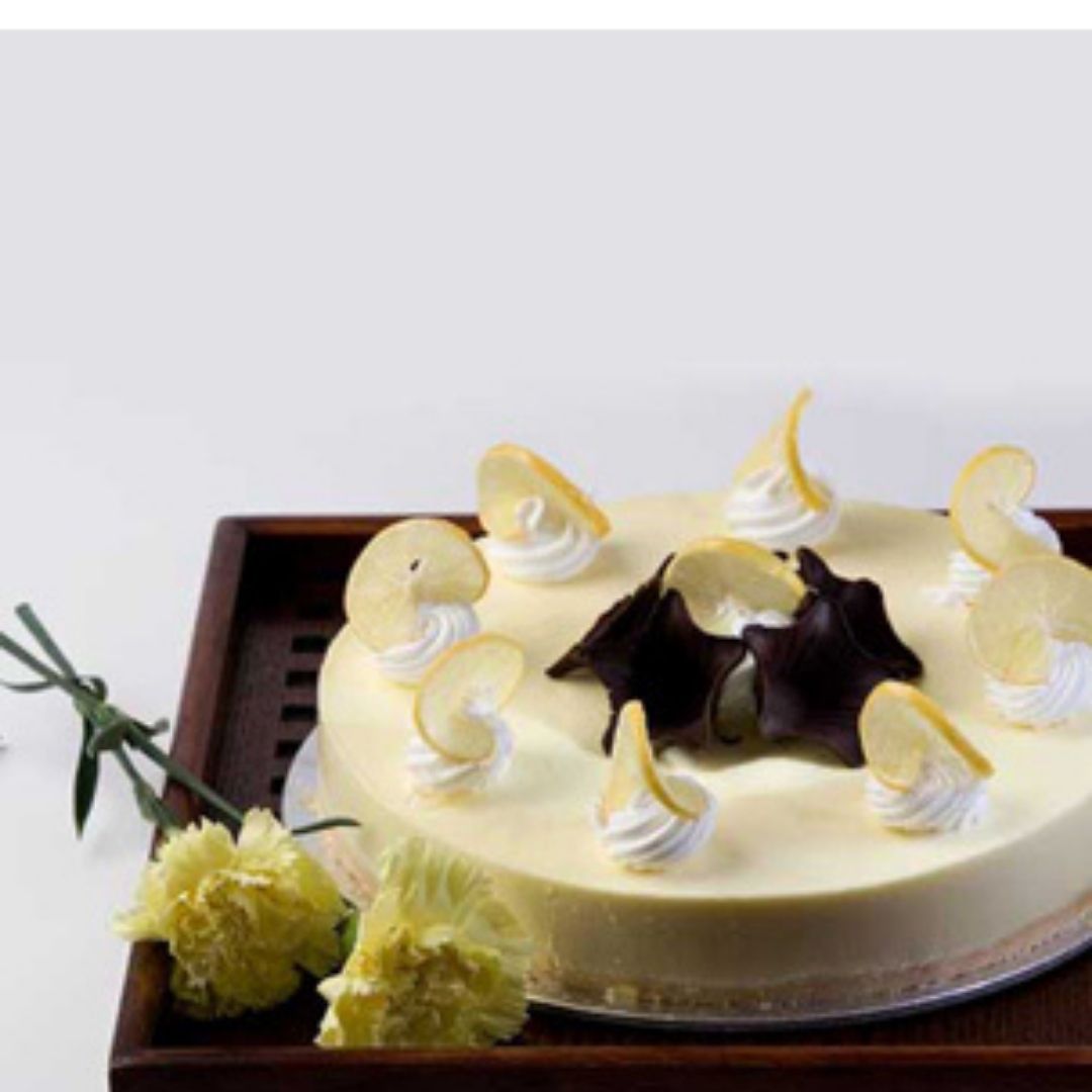 Eggless Lemon Cheesecake