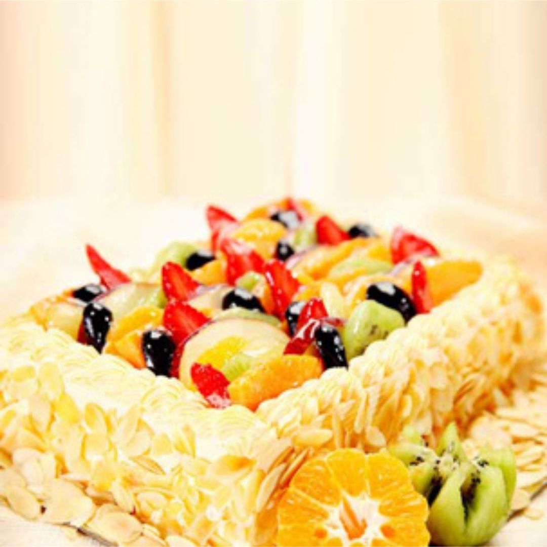 Eggless Mixed Fruit Cake