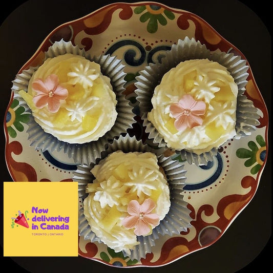 Fresh Fruit Cupcakes - Minimum 6 pieces