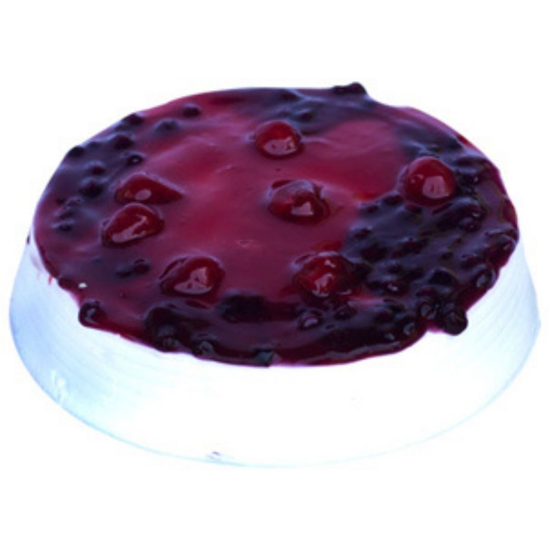 Eggless Mixed Berry and Cream Cake