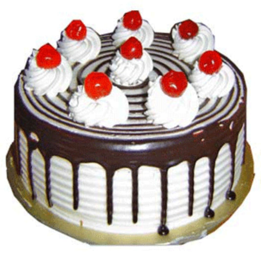 Eggless Blackforest Cake with Cherry