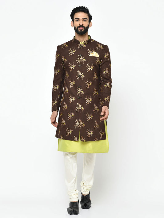 Bright Brown Sherwani