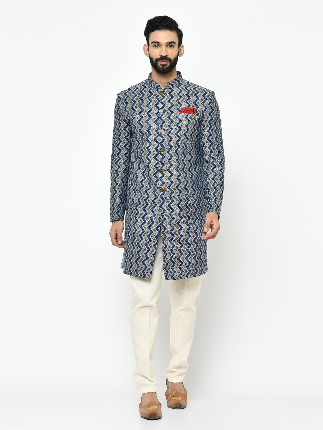 Blue Sherwani