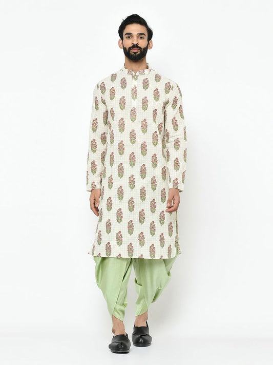 Multi Coloured Kurta Pyjama Set