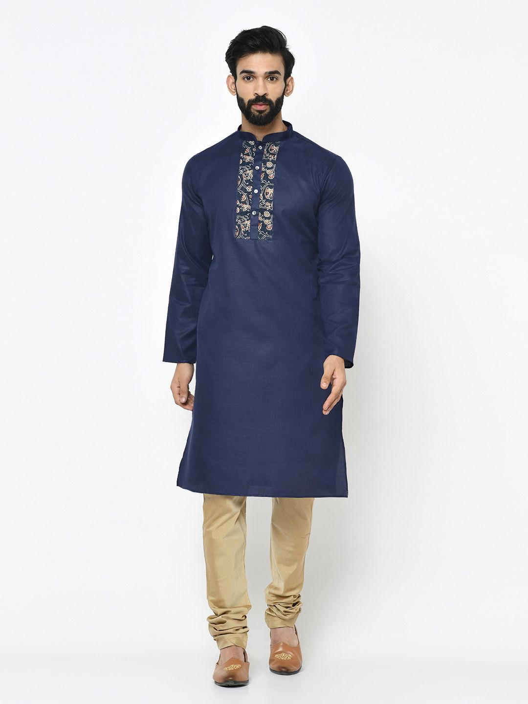 Blue & Golden Kurta