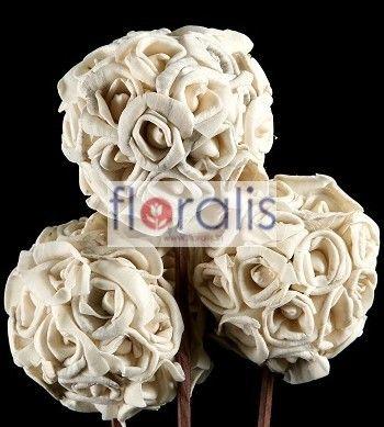 Sola Rose Ball 6cms, 8cms, 10cms - Pack of 10 Pcs