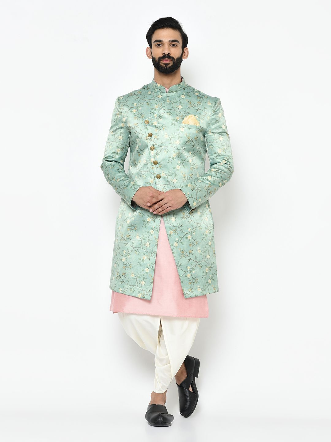 Fluorescent Green Sherwani