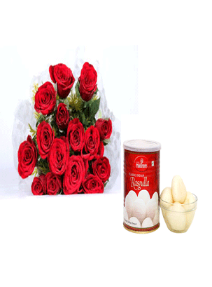 Roses & Rosogulla Combo