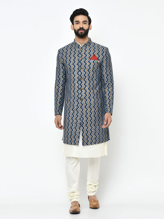 Deep Blue Sherwani