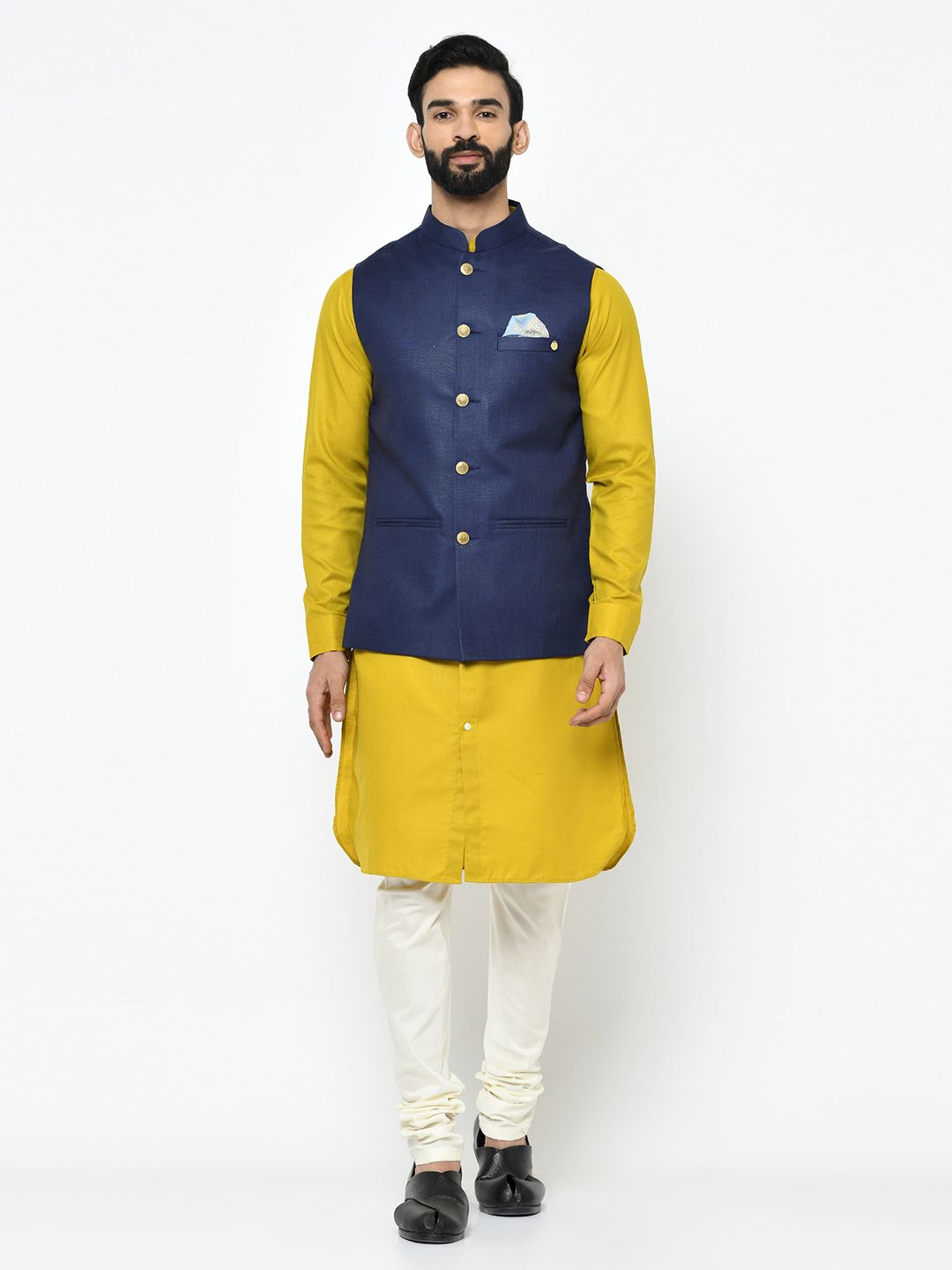 Bright Yellow & Blue Suit Set