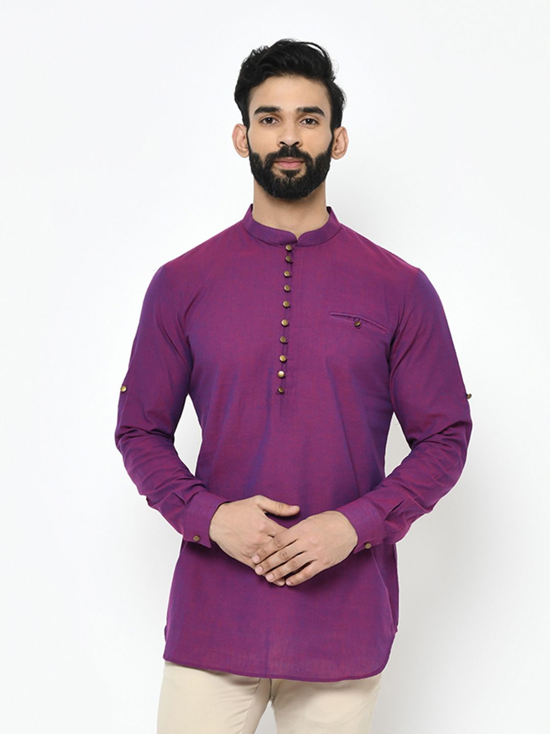 Solid Purple Kurta