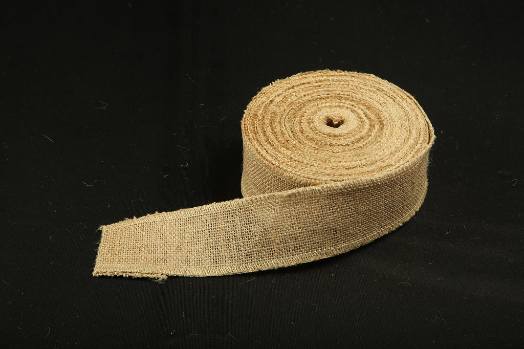 Jute Burlap Ribbon 10 Cms x 25Mtrs (Pack of 1)