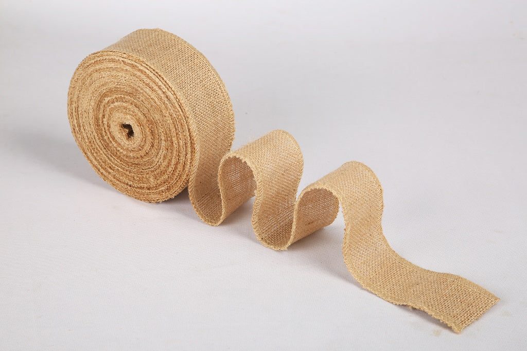 Jute Burlap Ribbon 10 Cms x 25Mtrs (Pack of 1)