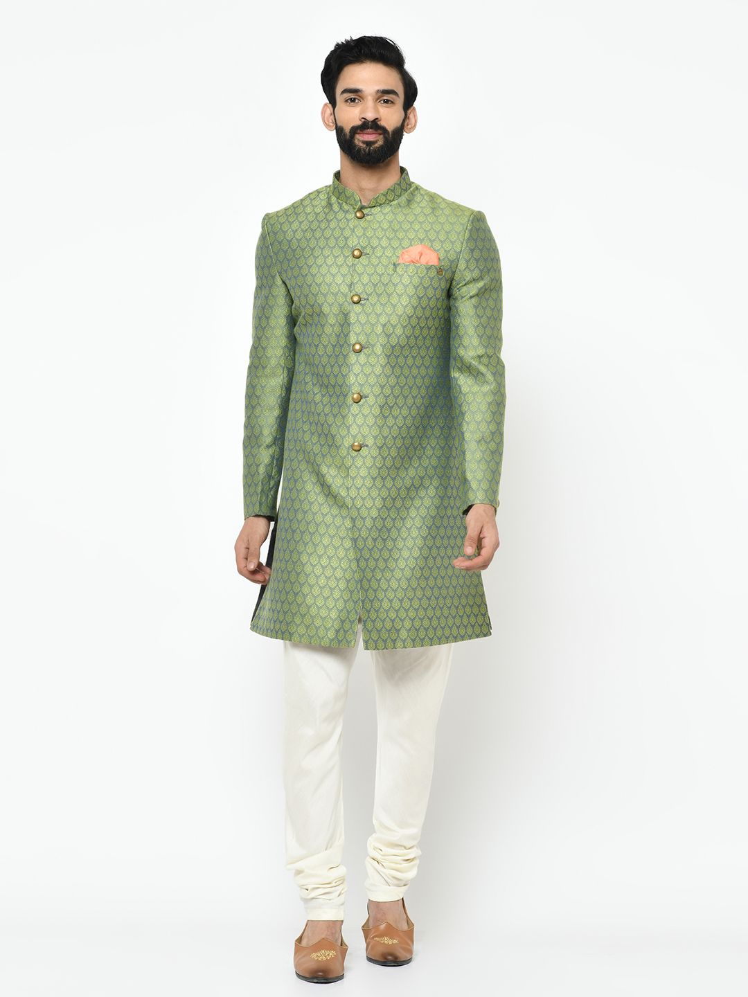 Green Sherwani