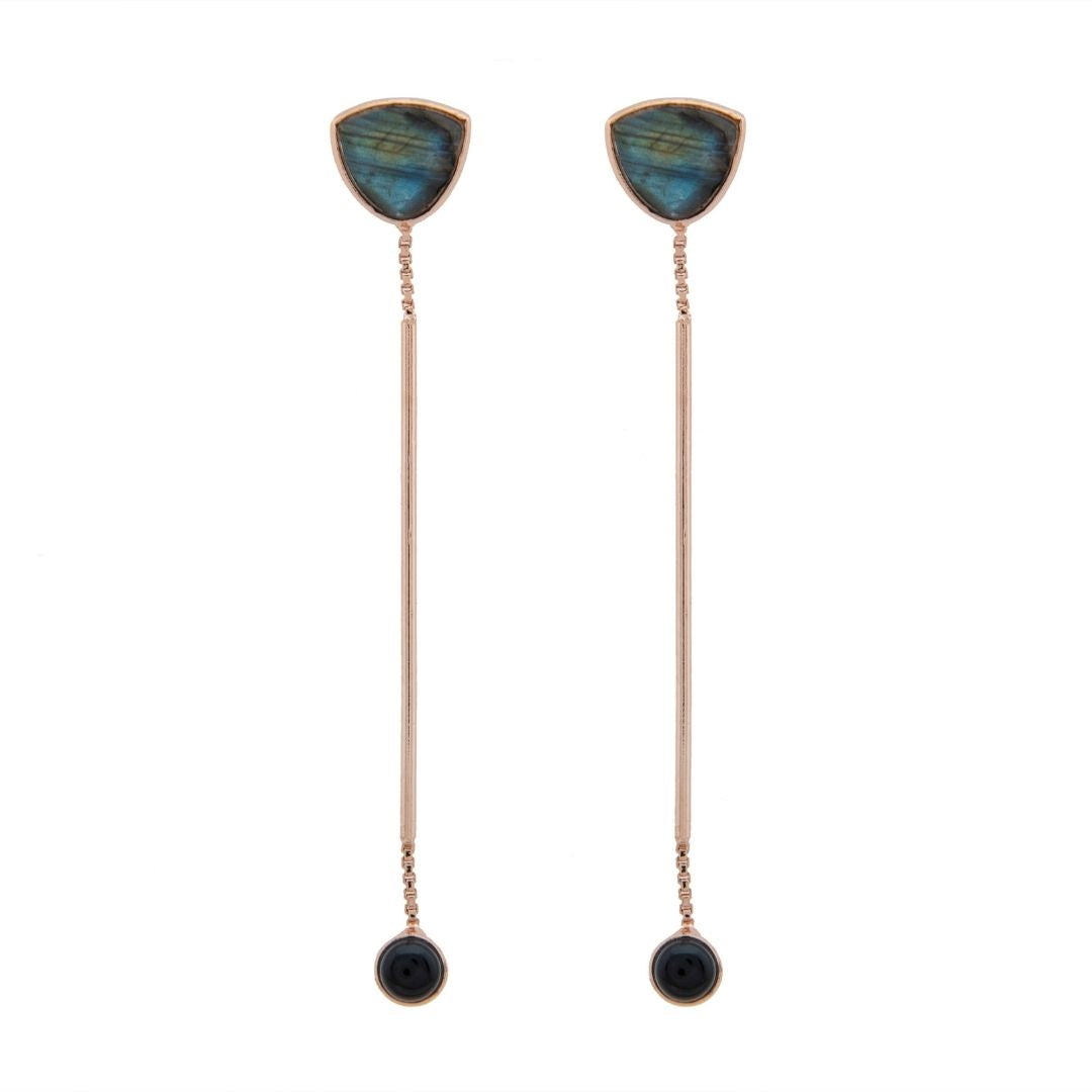 Hanging In There Drop Earrings Labradorite