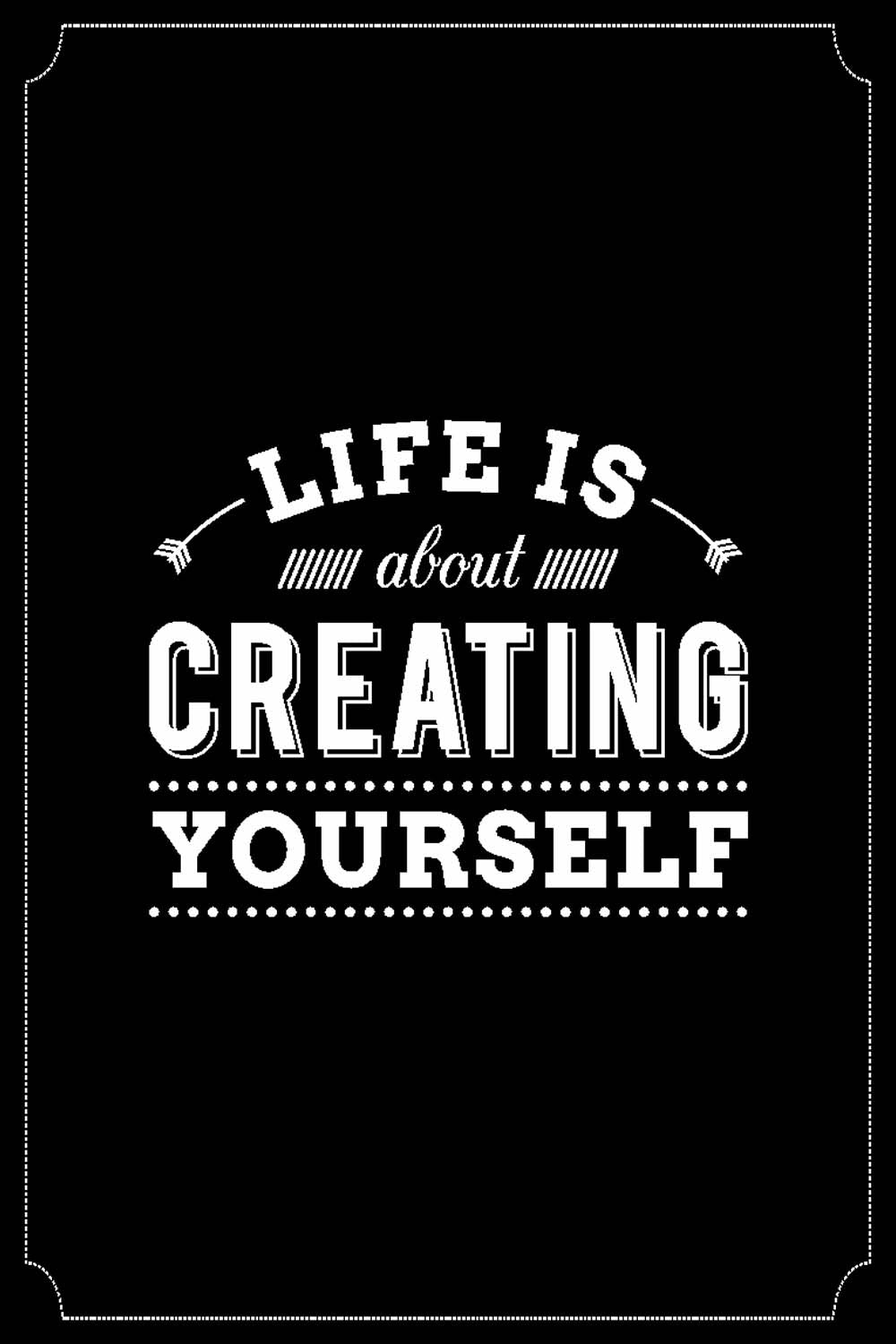 Creating Yourself  - Glass Framed Poster