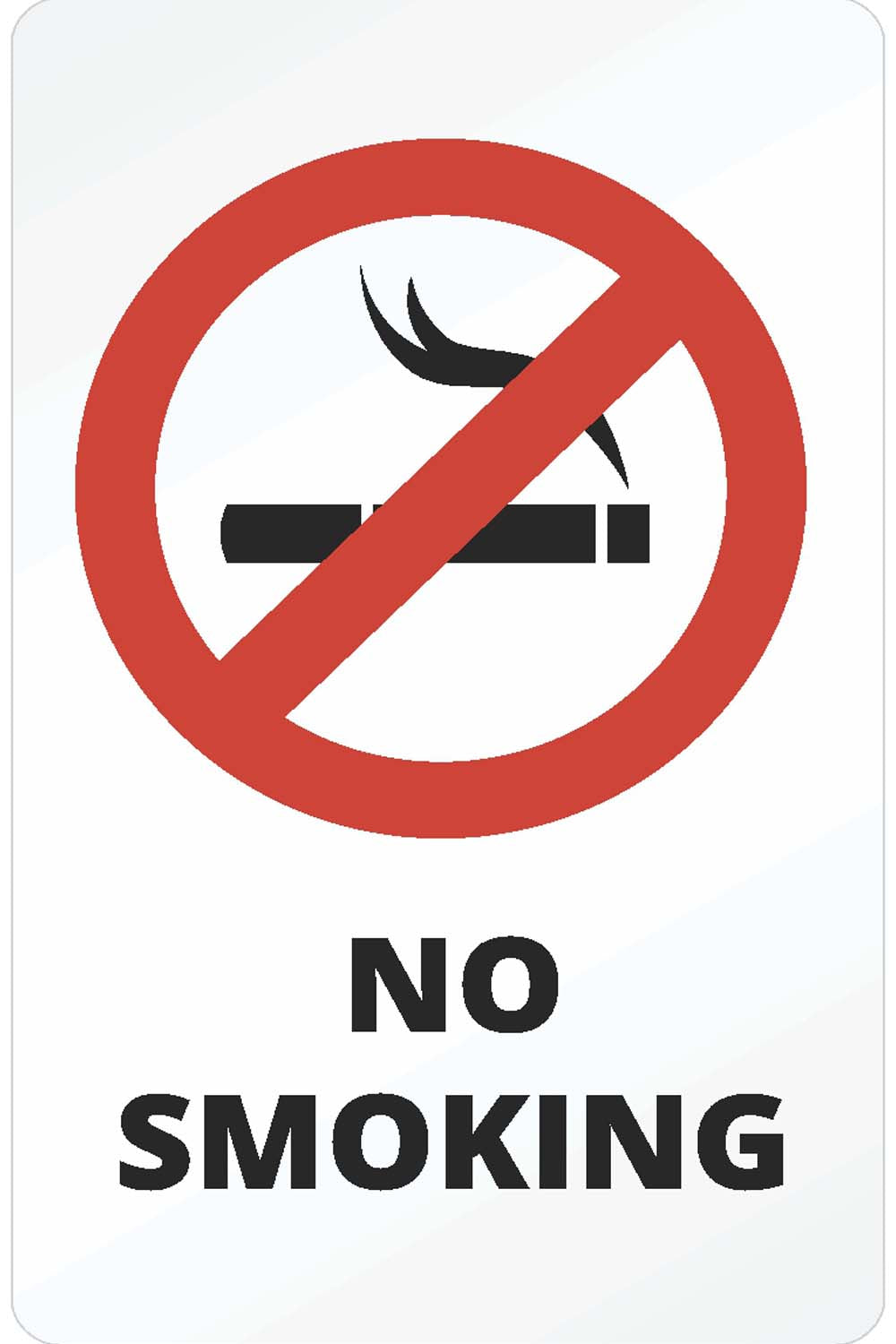 No Smoking - Glass Framed Poster