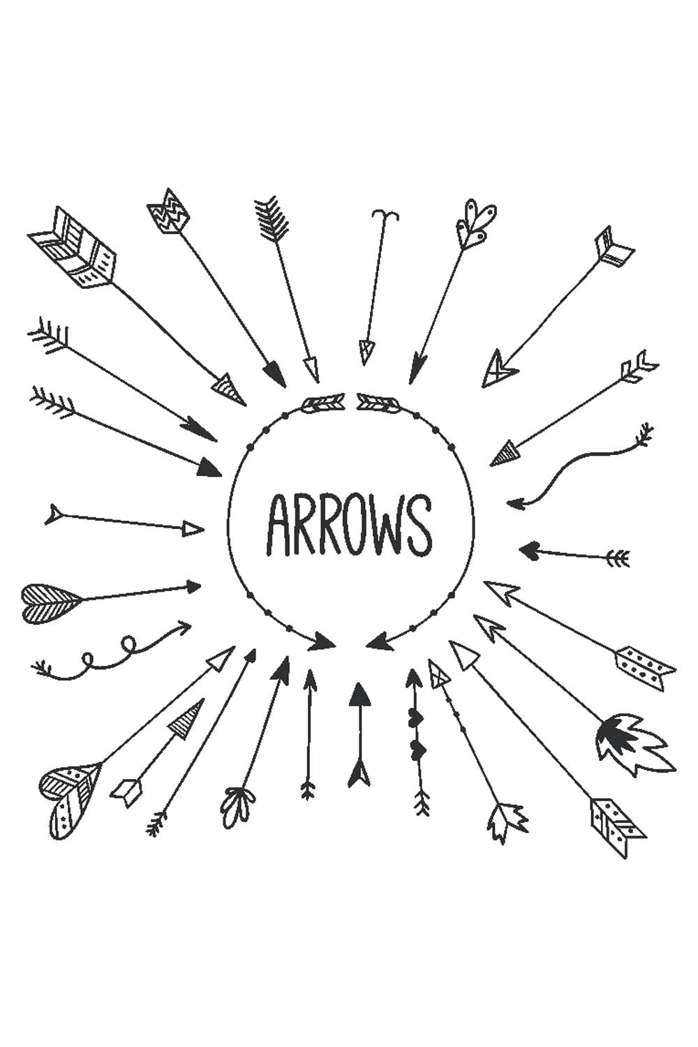 Arrows - Glass Framed Poster