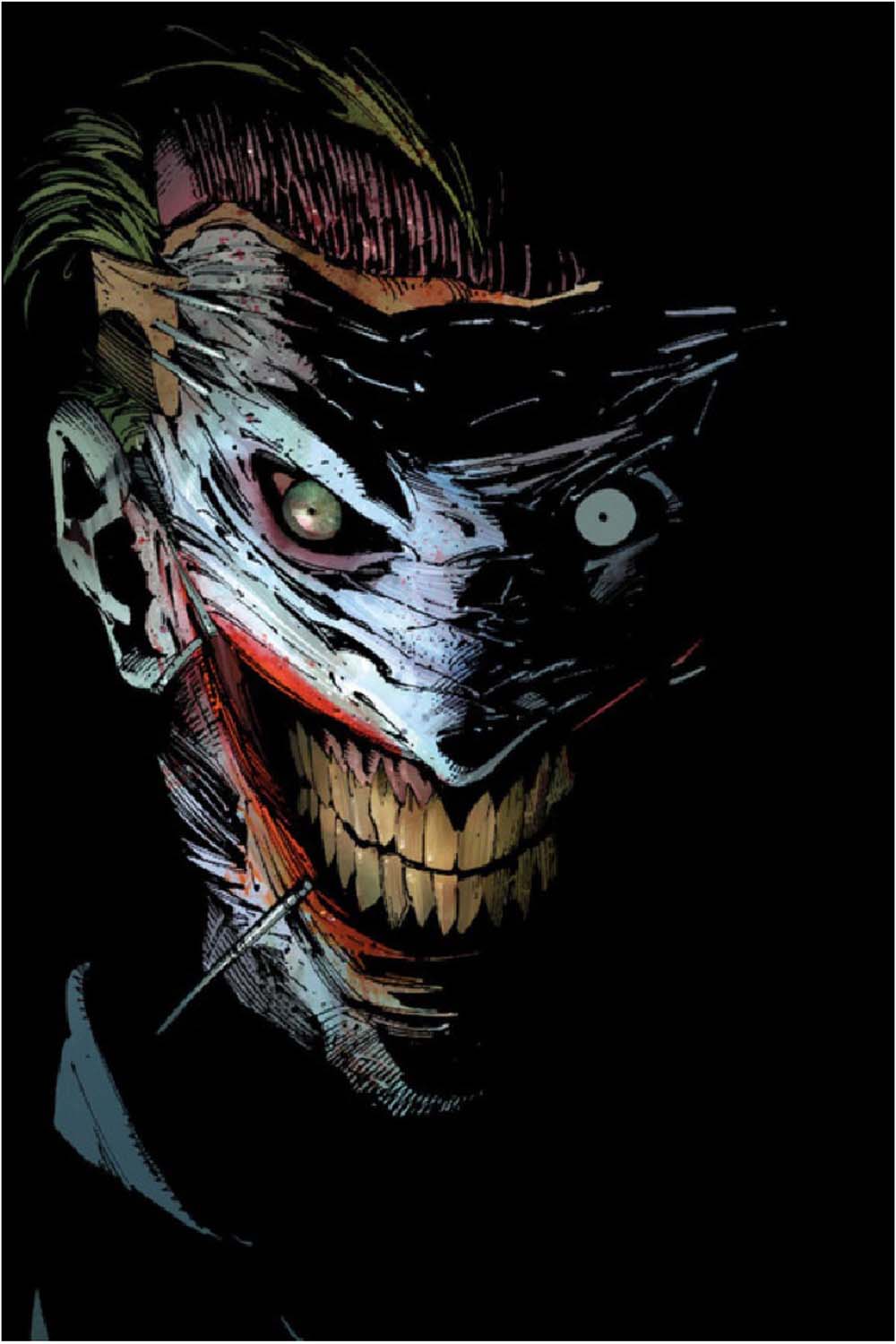 Joker Laugh  - Glass Framed Poster