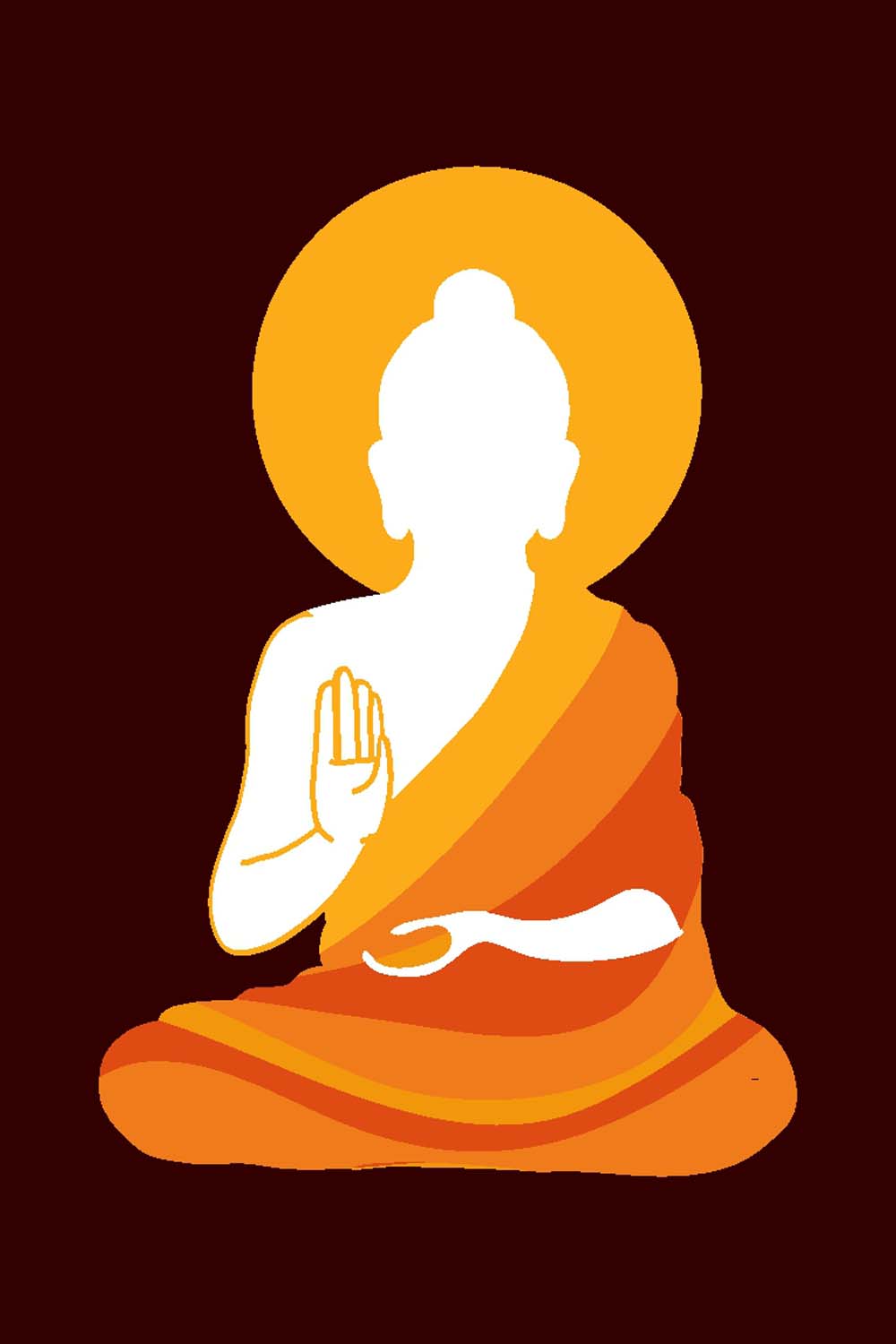 Buddha  - Glass Framed Poster