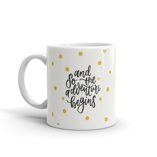 Adventure Begins Coffee Mugs 350 ml