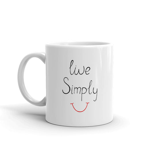 Live Simply Coffee Mugs 350 ml