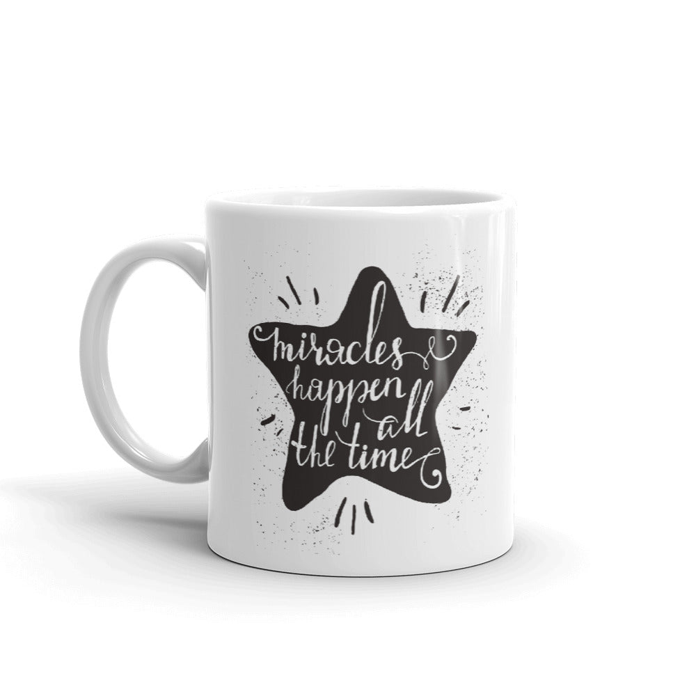 Miracles Happen Coffee Mugs 350 ml