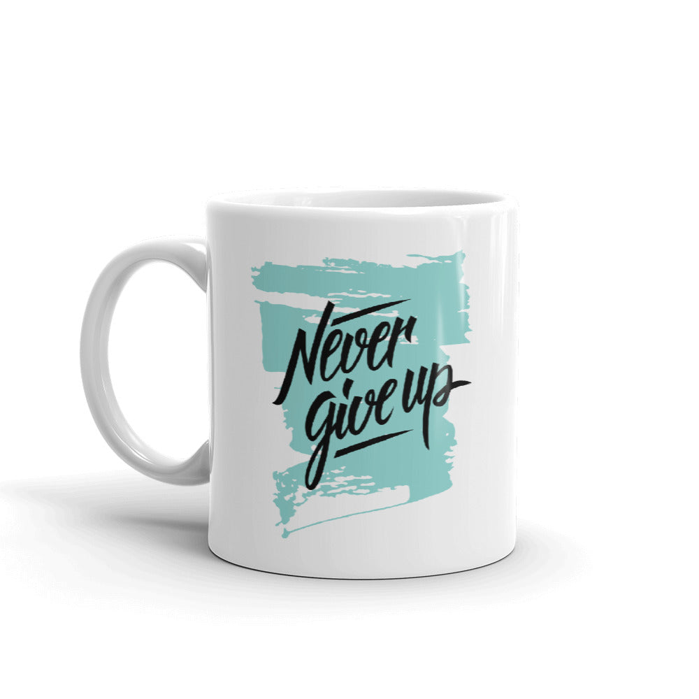 Never Give up Coffee Mugs 350 ml