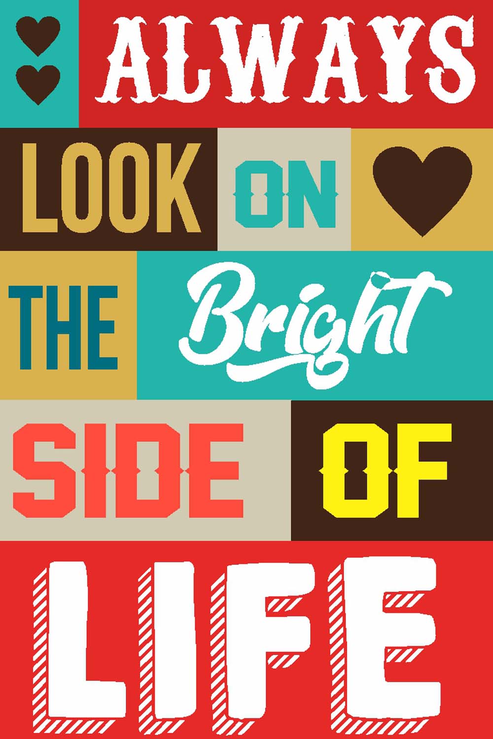 Bright Side Of Life - Glass Framed Poster