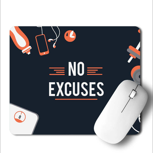 No Excuses Gym Mouse Pad