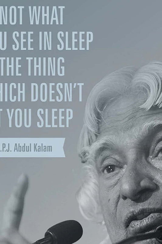 APJ Abdul Kalam - Glass Framed Poster