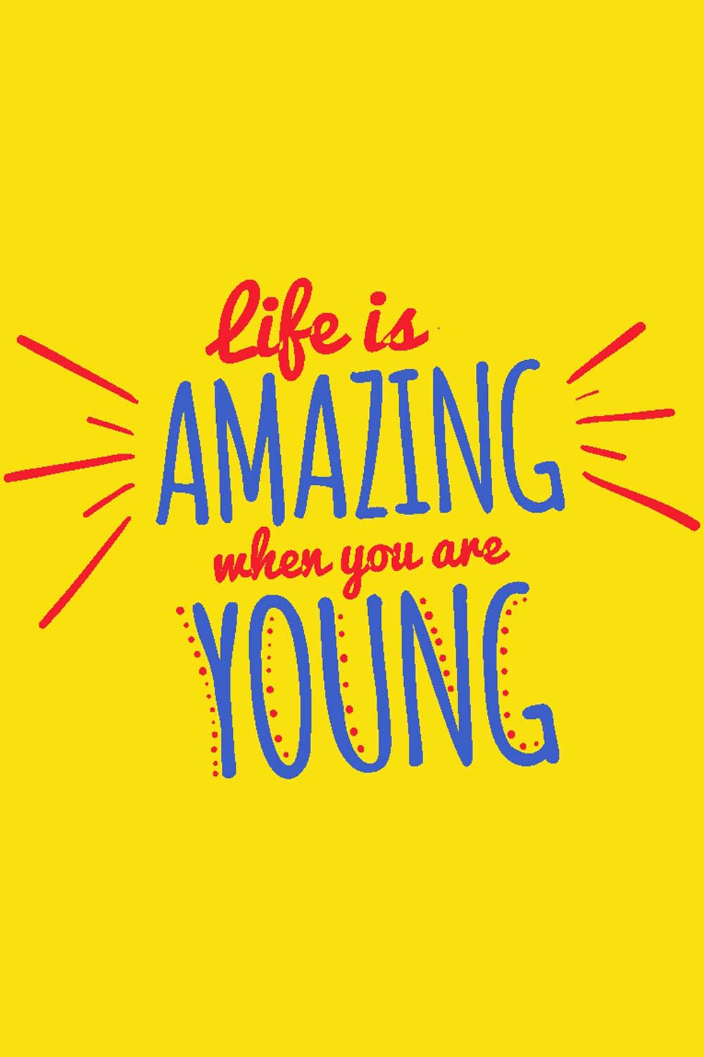 Life Is Amazing - Glass Framed Poster