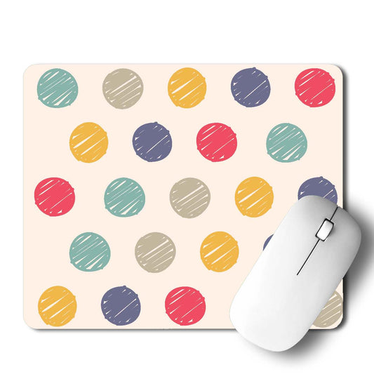 Polka Dot Seamless Doodle   Mouse Pad