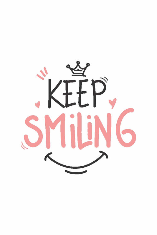 Keep Smiling  - Glass Framed Poster