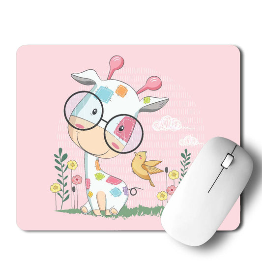 Giraffe And His Friend   Mouse Pad