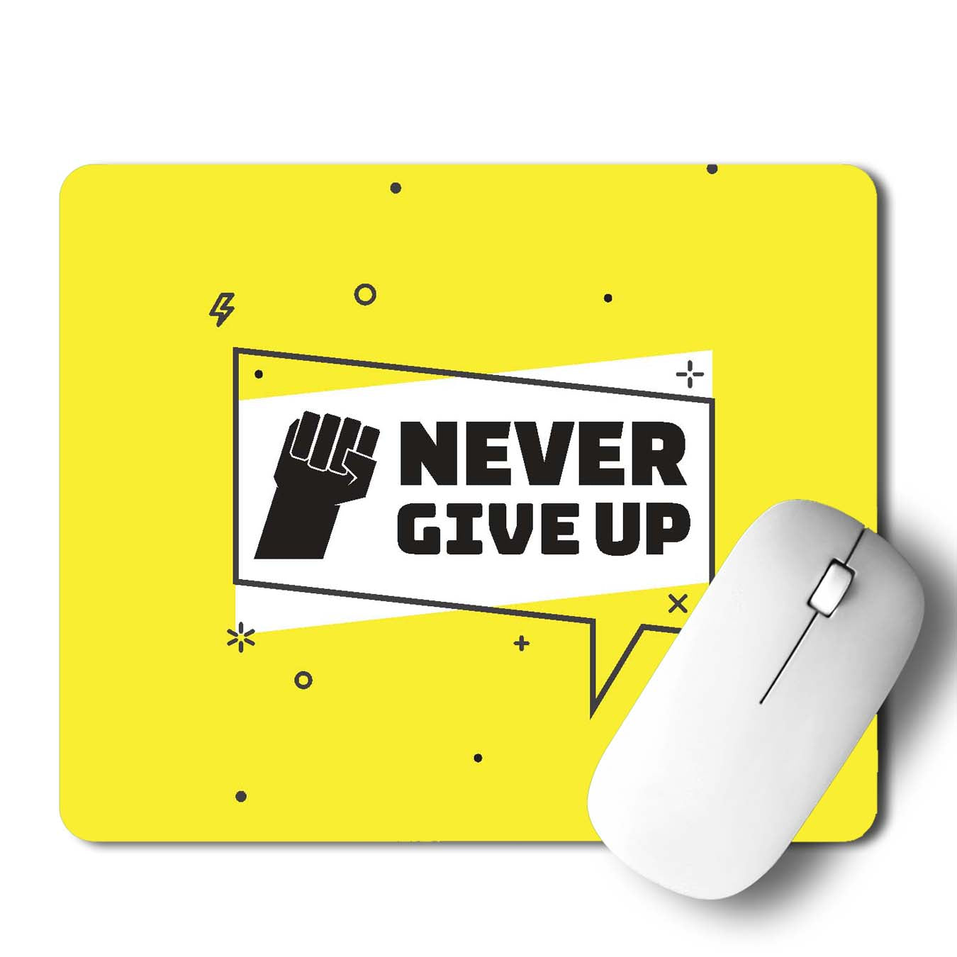 Never Give Up Mouse Pad