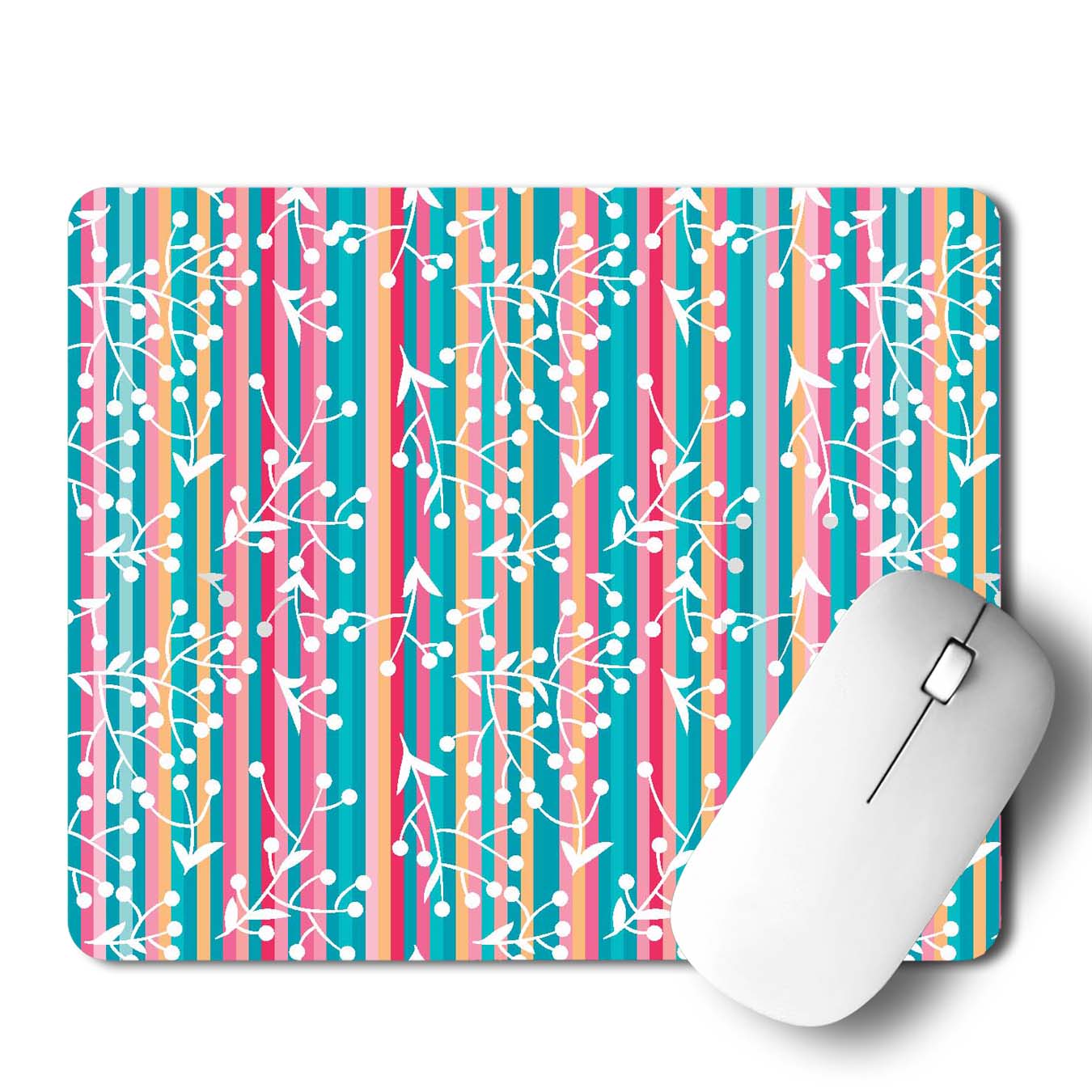 Colourful Floral Mouse Pad