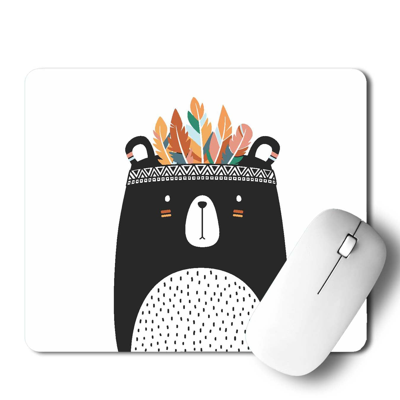 Bear Tribal Style Mouse Pad