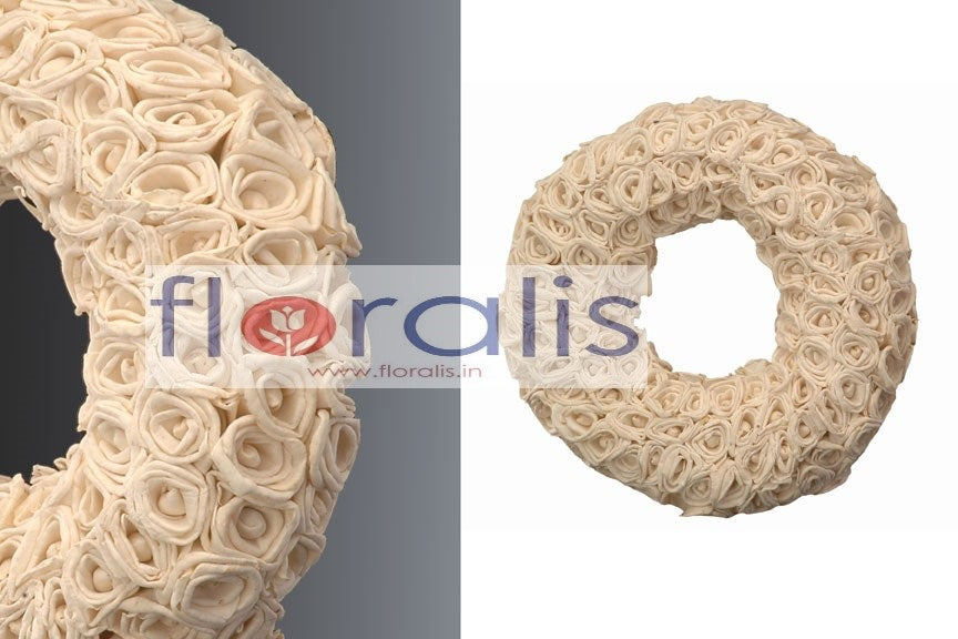 Sola Rose Wreath 32Cms