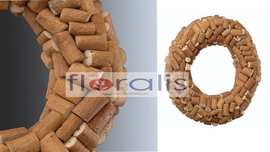 Sola Log Wreath 32Cms